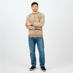 Point Zero Men’s Premium Winter Sweater – Beige | Warm Knitwear | Casual Winter Fashion
