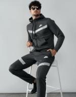 Men’s Premium Fleece Sports Tracksuit | Winter Warm Hoodie & Jogger Set (Athletic Style)