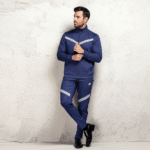 Men’s Premium Navy Blue Tracksuit – Winter Sportswear | Stylish Athletic Set - Image 2