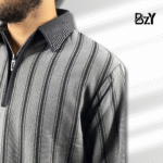 Men’s Striped Quarter Zip Sweatshirt Collection– Premium Casual Wear | 2026 Collection - Image 3