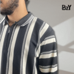 Men’s Premium Striped Polo Sweatshirt – Mix Season Wear - Image 2